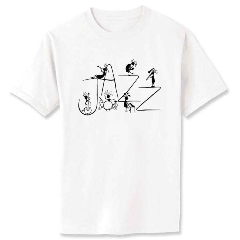 Kokopelli Jazz Band Music Art T Shirt Youth   Adult  