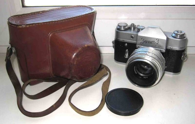 Rare russian SLR camera ZENIT 3 lens HELIOS 44 2  