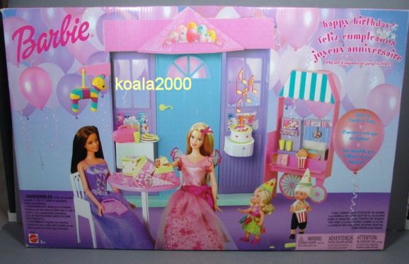 HAPPY BIRTHDAY PLAYSET FOR BARBIE UNOPENED 074299569296  