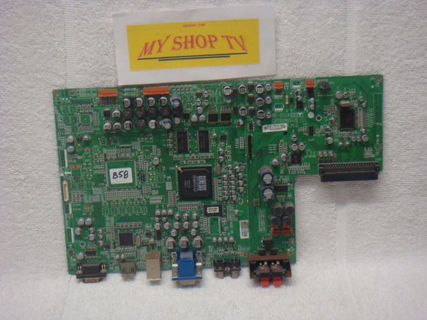 LG 42PMIN UC MAIN BOARD 6870VM0548E #MB58  