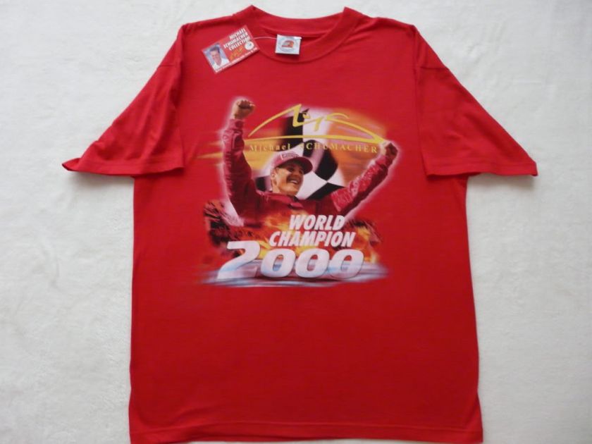 MICHAEL SCHUMACHER COLLECTION RED T SHIRT XL NWT SuPeR  