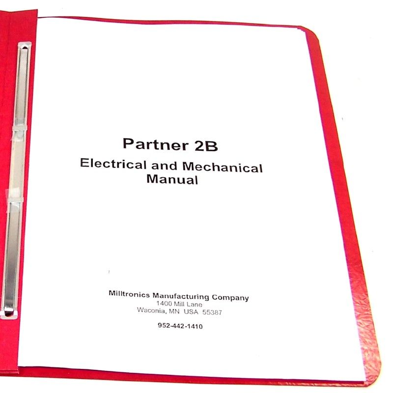 PARTNER 2B MILLTRONICS MECHANICAL & ELECTRIC DRAWINGS  