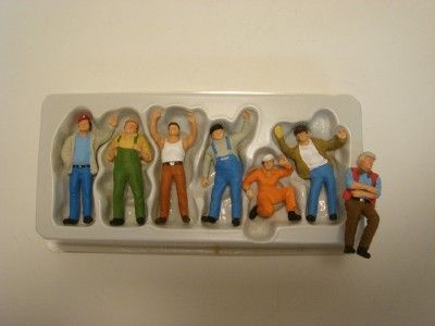 PREISER O SCALE 1/50 TRUCKERS FIGURES PLUS ONE BONUS 1/43 FIGURE LOT 