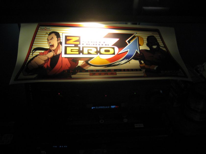 Street Fighter Zero 3 III Jamma Arcade Marquee Header  