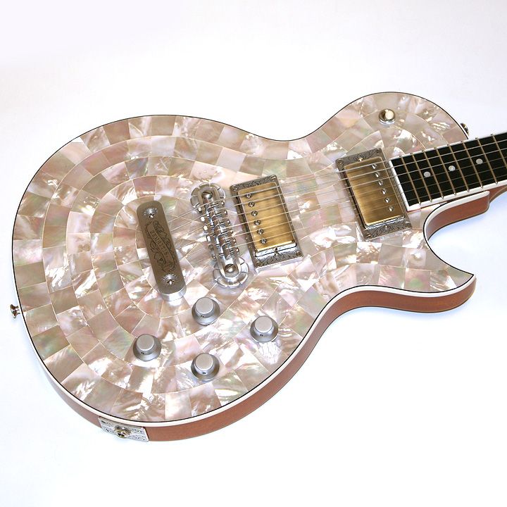 Zemaitis Custom Shop PF100 ICE Pearl Front w/OHSC  