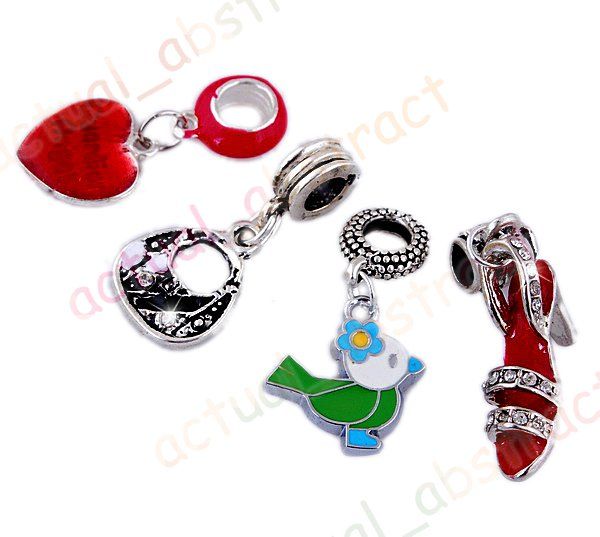 alloy&enamel charms FIT BRACELET 50pcs wholesale  