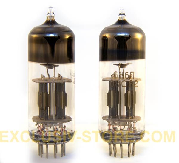 6N6P=ECC99=E182CC Double Triode Tube Little Dot MK III GOLD GRID NOS 