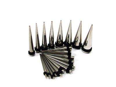 Lot 18 316L Steel Taper Set 14g 12g 10g 8g 6g 4g 2g 0g  