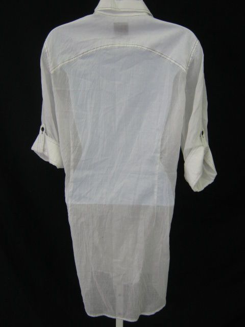 TREE White Swiss Cotton Shirt Top Sz S  