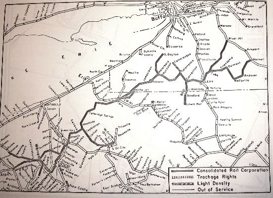 Conrail Track Chart Profile 1977 Youngstown Mahoning  