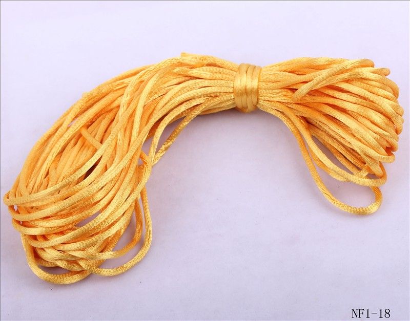 10m 2mm dia. Nylon Chinese Knot Rattail Beading Jewelry Craft Cord 