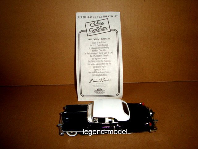 43 Matchbox 1953 CADILLAC ELDORADO  