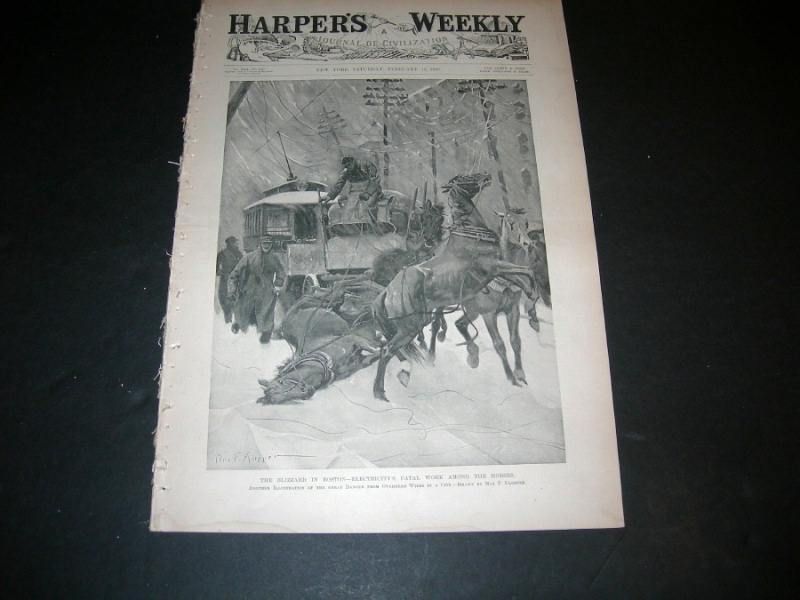 Harpers Weekly February 12, 1898 TOPEKA YOKOHAMA POULTRY  