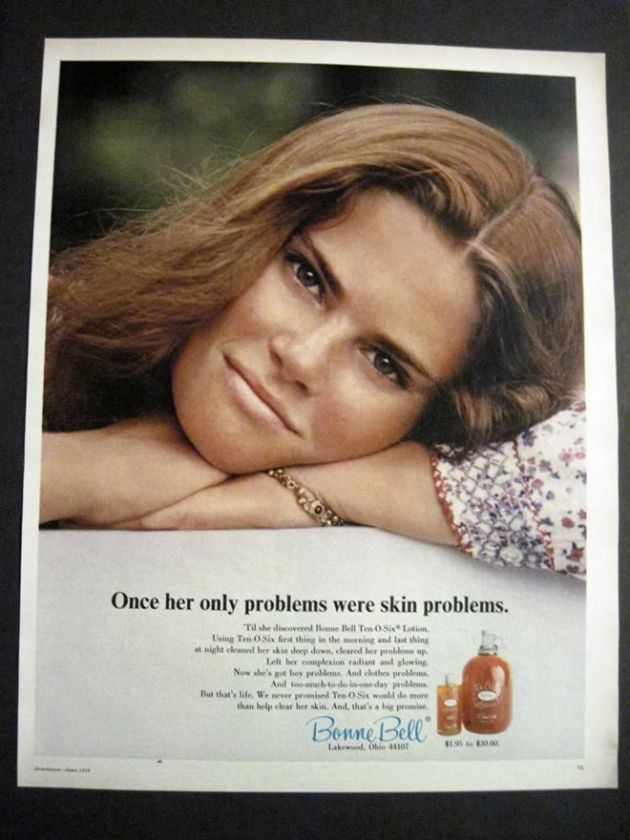 1970 Vintage Bonne Bell Ten O Six Lovely Girl 70s Ad  