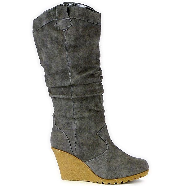 Keilabsatz Damen Schuhe 93082 Stiefel Größen 36 41  