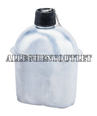 GI Type Military 1QT ALUMINUM CANTEEN 1 QUART New  