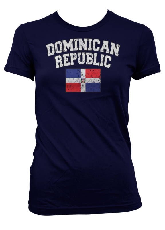 DOMINICAN REPUBLIC Soccer Flag JUNIOR GIRLS T shirt Cup  