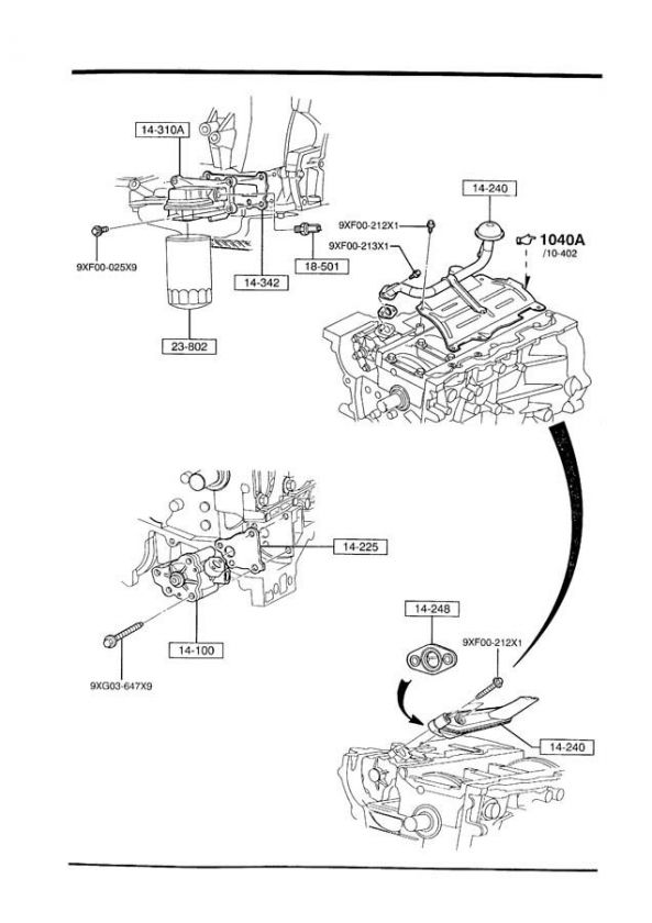 2001 2002 Mazda Millenia Upper Leading Link OEM NEW  