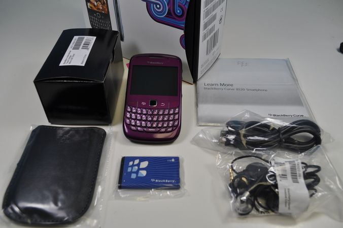 NEW BLACKBERRY 8520 CURVE PURPLE UNLOCKED GPS WIFI AT&T T MOBILE GSM 