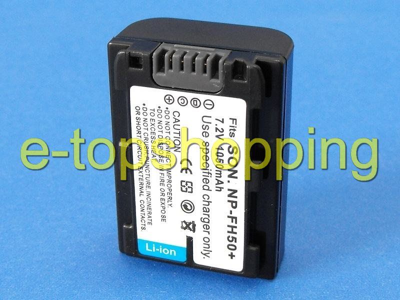 Battery + Charger for SONY HDR XR200V HDR XR200VE HDR XR500 HDR XR500E 