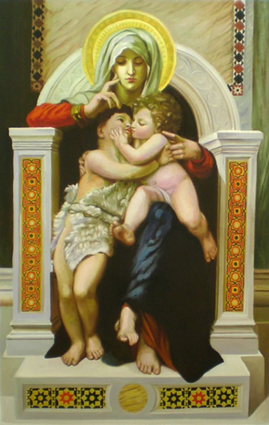 SALE 36 CLASSICIAL RELIGIOUS PAINTINGVIRGIN,BABY JESUS, ST JOHN,THE 