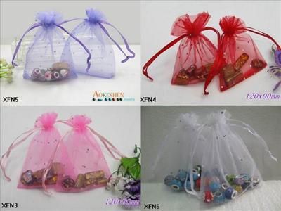   Organza Wedding Jewelery Gift Bags Pouch 12x9cm/3.5x5inch XFN  