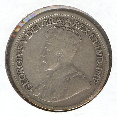 Canada 10 cents 1936 George V * Silver * KM#23a  