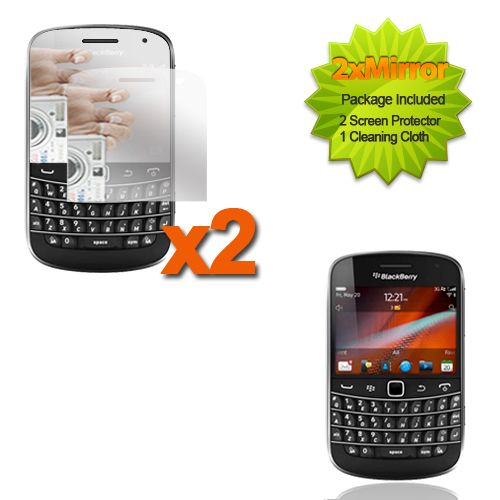 For BlackBerry Bold 9900 9930 2x Five Pack Custom Mirror Screen 