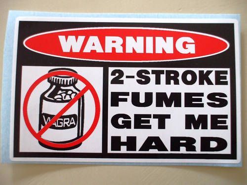 FUNNY 2 STROKE DIRTBIKE MX MOTO CROSS MOTOX STICKER 642  