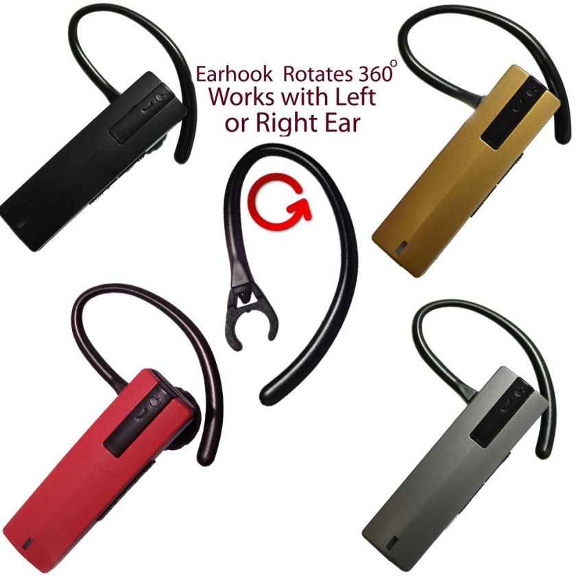 KMT Bluetooth Headset for All Samsung Phones + Focus w/Free Wall &Car 