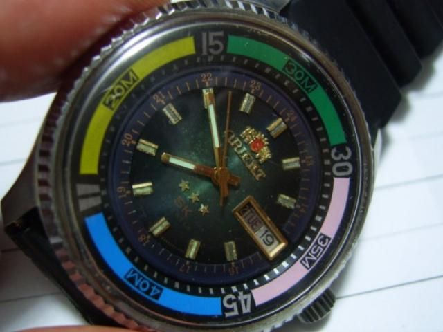 COLLECT 70S ORIENT SEA KING RAINBOW DIVER AUTOMATIC  