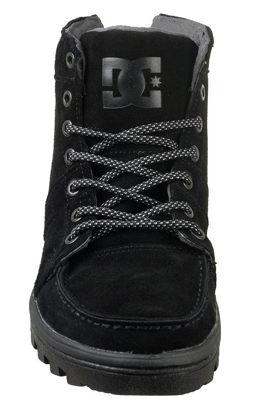 DC Shoes Mens Boots Woodland Lace Up Black Suede 303241  