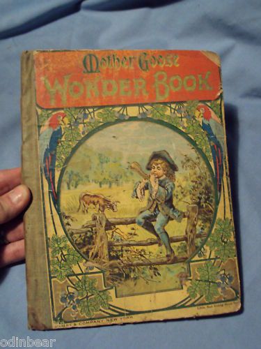 Antique MOTHER GOOSE WONDER BOOK Hurst & Co. Little Red Riding Hood 