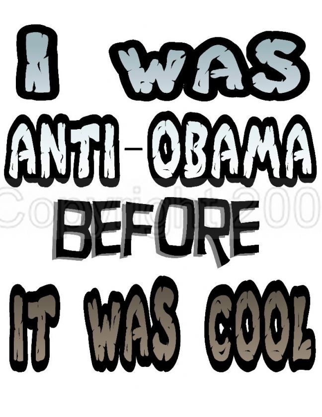 CUSTOM Ts FUNNY ANTI OBAMA/CHANGE DESIGNS S XXL  