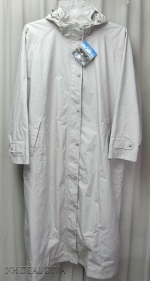 Womens 3X TRENCH COAT H2OFF 2 in1 Sells @ $219 Zip Out Wool Liner LL 