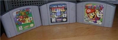 Games N64 Mario Party, Super 64, the new Tetris Nintendo 64 game lot 