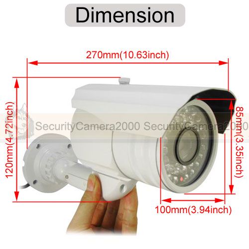   Super HD SONY CCD Effio E DSP CCTV Camera 40M IR Outdoor OSD  