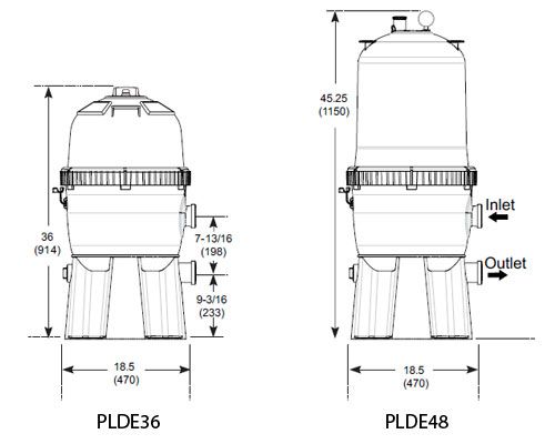 hours 17 35000 10 hours 22 43000 gallons d e required 5 4 lbs warranty 