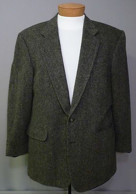 16850 Lands End 46R 46L Wool Sport Coat  