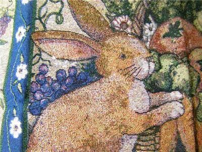 SUSAN WINGET BUNNY TAPESTRY PANEL  