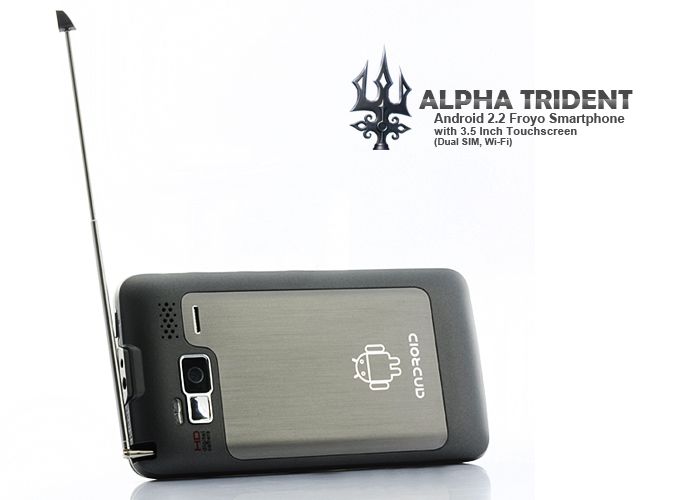 Alpha Trident   Android 2.2 Froyo Smartphone with 3.5 Inch Touchscreen