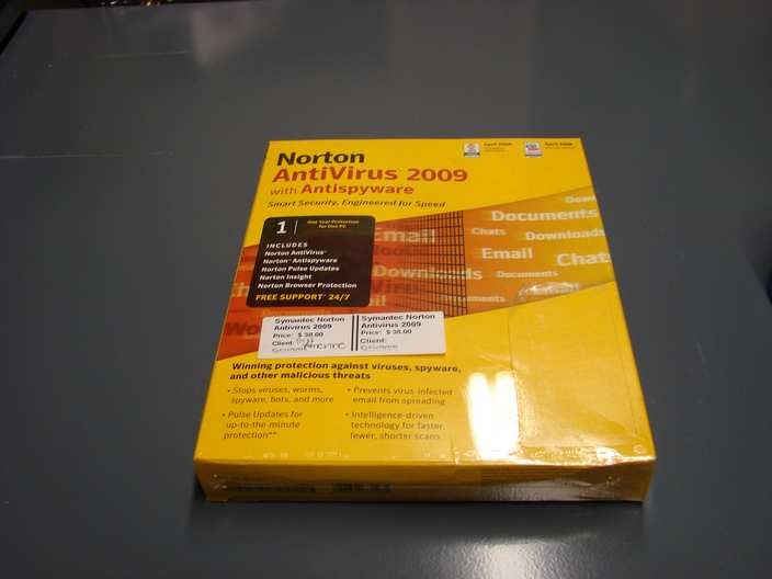 Norton antivirus 2009 sealed package  