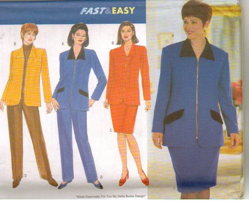 Butterick 5155 W/WP Skirt, Jacket and Pants 14W   18W  