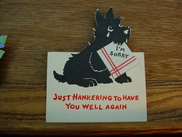 Vintage Antique 1910s   1920s Get Well GREETING CARDS Novelty 