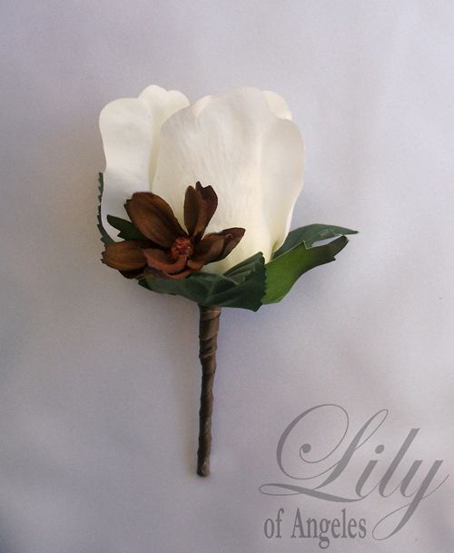 Altar Centerpiece Wedding Decoration Flower BROWN IVORY  