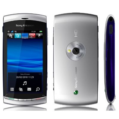   Unlocked Sony Ericsson Vivaz Phone U5i Symbian 8MP WiFi aGPS 3G Silver