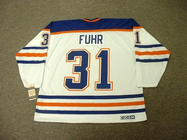 GRANT FUHR Edmonton Oilers Vintage Home Jersey XL  