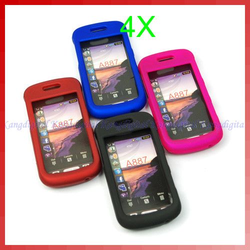 Pcs Hard Rubber Case Cover for Samsung Solstice A887  