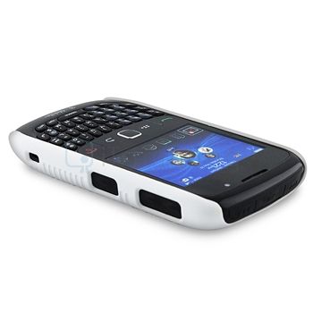 For Blackberry Curve 8530 8520 9300 Premium White Hard Case Holster 