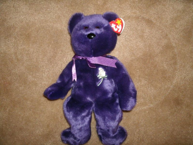 TY BEANIE BUDDY 1998 PRINCESS DIANA BEAR  